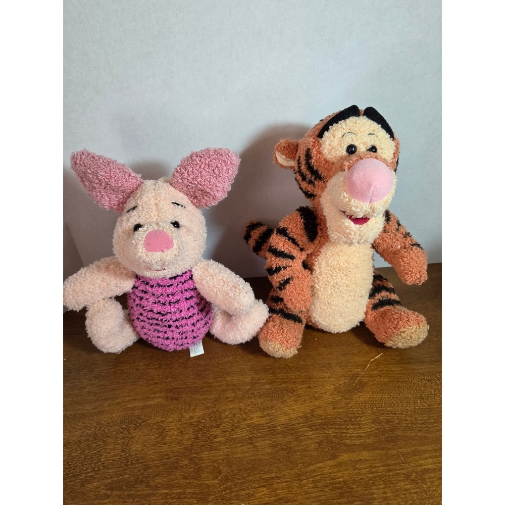 Vintage 1998 Sing 'n' Giggle Disney Winnie the Pooh Tigger and Piglet Plush Set